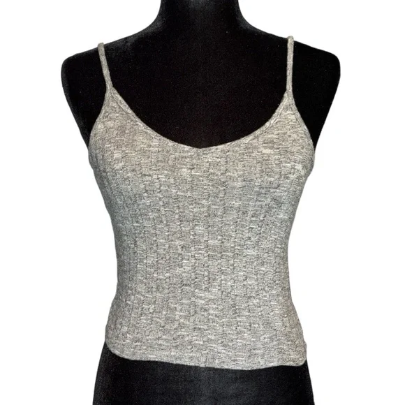 Cropped Knit Wide Ribbed Tank - Picture 1 of 4